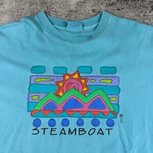Vintage Steamboat T Shirt Size XL (22x30)